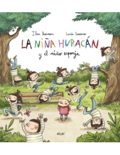 NIÑA HURACAN Y EL NIÑO ESPONJA NIÑA HURACAN Y EL NIÑO ESPONJA