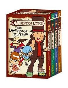 PACK EL PROFESOR LAYTON Y SUS DIVERTIDOS MISTERIOS (Volumenes 1 al 4) (Naoki Sakura) (NUMERO UNICO)