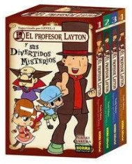 PACK EL PROFESOR LAYTON Y SUS DIVERTIDOS MISTERIOS (Volumenes 1 al 4) (Naoki Sakura)     (NUMERO UNICO)