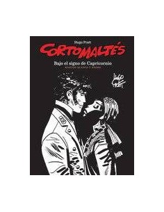 CORTO MALTES BAJO EL SIGNO DE CAPRICORNIO BLANCO Y NEGRO