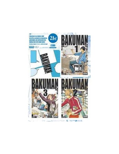 PACK ESPECIAL BAKUMAN. VOLS. 1, 2 Y 3 CON COFRE