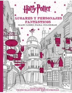 Harry Potter Lugares y Personajes fantasticos Maxi Libro para Colorear