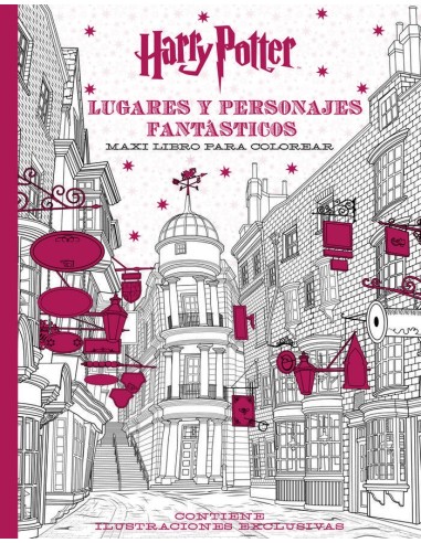 Harry Potter Lugares y Personajes fantasticos Maxi Libro para Colorear Harry Potter Lugares y Personajes fantasticos Maxi Libro para Colorear