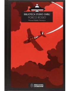 BIBLIOTECA STUDIO GHIBLI PORCO ROSSO Y SET DE 2 LAMINAS