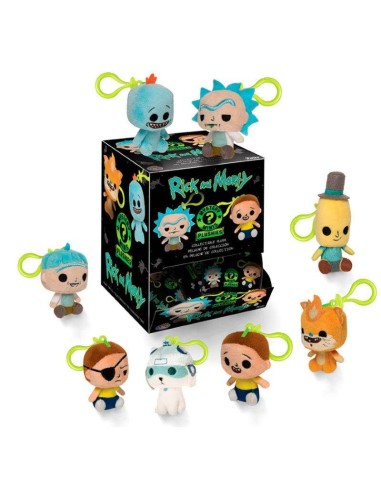 Peluche llavero Rick y Morty 7cm surtido Peluche llavero Rick y Morty 7cm surtido
