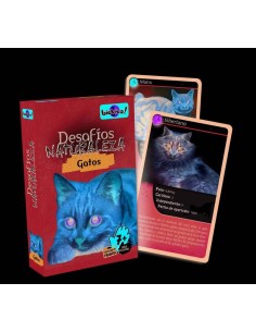 Juego cartas Desafios de la Naturaleza Gatos