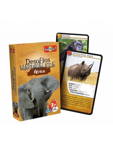 Juego cartas Desafios de la Naturaleza Africa