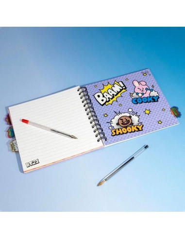 Cuaderno BT21 marcapaginas Cuaderno BT21 marcapaginas