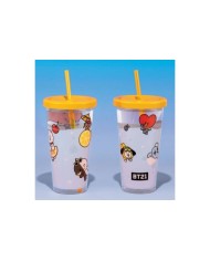 Vaso con pajita BT21