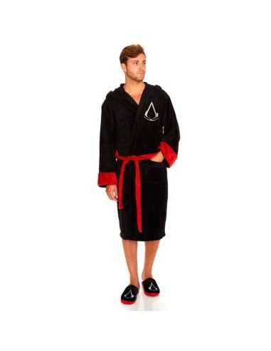 Albornoz Black Logo Assassin&39s Creed hombre Albornoz Black Logo Assassin&39s Creed hombre