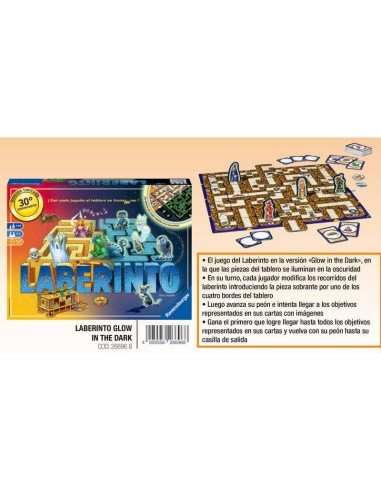 Juego mesa Laberinto Glow In The Dark Juego mesa Laberinto Glow In The Dark