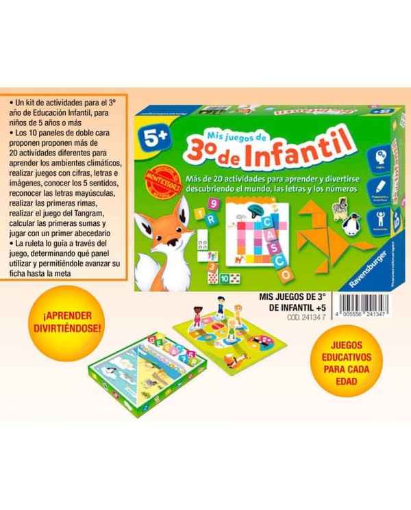 Juego Montessori Mis Juegos de 3 Infantil