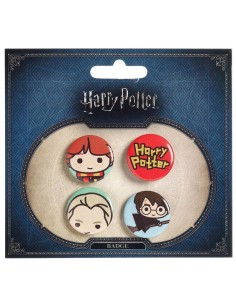 Set 4 pin Harry Potter surtido