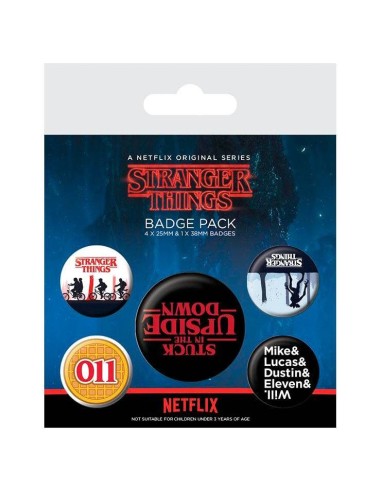 Set 5 chapas Stranger Things Set 5 chapas Stranger Things