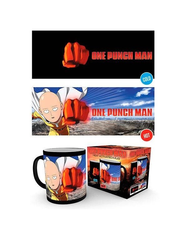 Taza termica Saitama One Punch Man