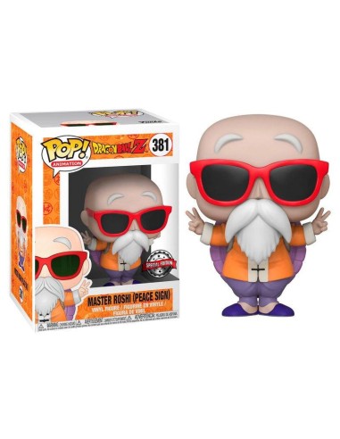 Figura POP Dragon Ball Z Master Roshi Peace Sign Exclusive Figura POP Dragon Ball Z Master Roshi Peace Sign Exclusive