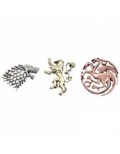 Set 3 pin emblemas Juego de Tronos