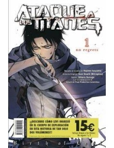PACK  ATAQUE A LOS TITANES: NO REGRETS 1+2 PACK  ATAQUE A LOS TITANES: NO REGRETS 1+2