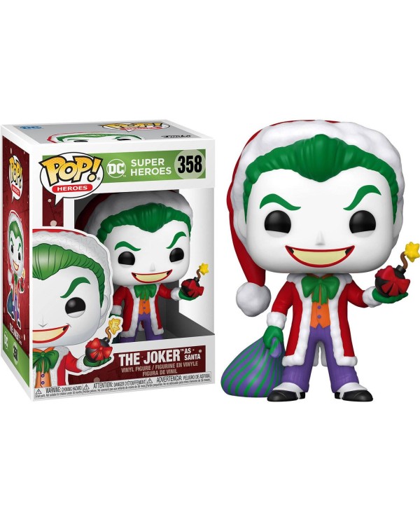 Figura POP DC Holiday Santa Joker