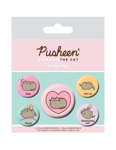 PACK CHAPAS PUSHEEN NAH  5050293806921 PACK CHAPAS PUSHEEN NAH  5050293806921