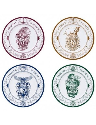 Harry Potter Set 4 Platos Casas