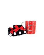 Taza desayuno + calcetiines Minnie Disney