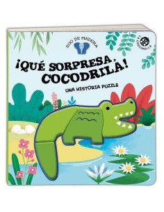 QUE SORPRESA COCODRILA UNA HISTORIA PUZZLE