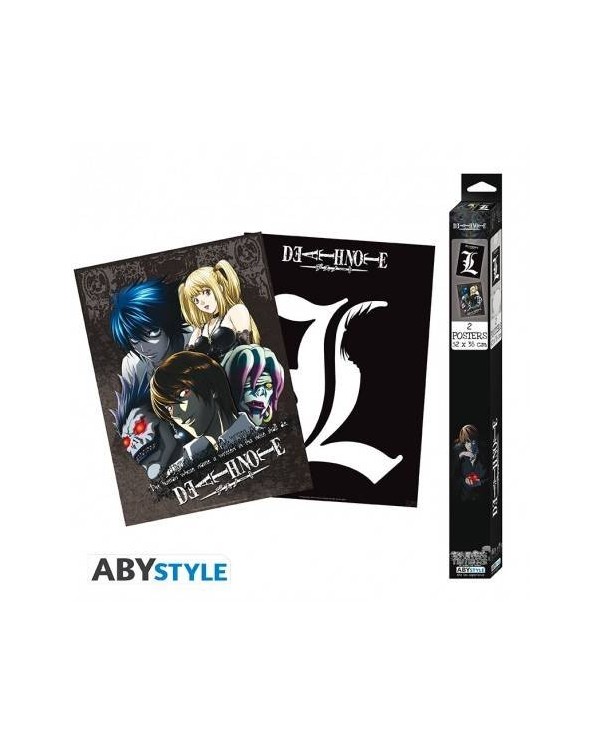 DEATH NOTE - Set 2 carteles de Chibi - L & Group (52x38) POSTERS9,9...