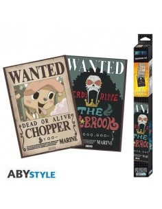 ONE PIECE - Set 2 carteles de Chibi - Wanted Brook & Chopper (52x35)  3665361057475