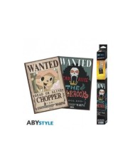 ONE PIECE - Set 2 carteles de Chibi - Wanted Brook & Chopper (52x35)  3665361057475