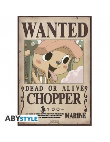 ONE PIECE - Set 2 carteles de Chibi - Wanted Brook & Chopper (52x35...