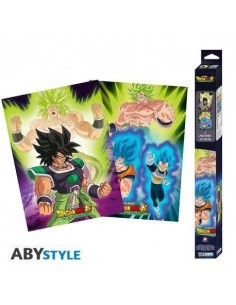 DRAGON BALL BROLY - Set 2 carteles de Chibi - Broly (52x38) POSTERS...