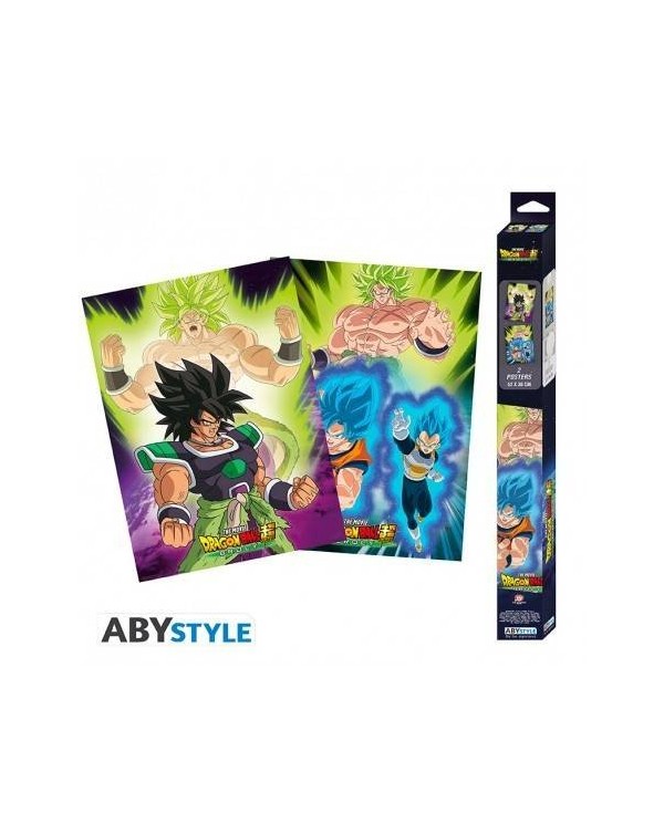 DRAGON BALL BROLY - Set 2 carteles de Chibi - Broly (52x38) POSTERS...