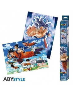 DRAGON BALL SUPER - Juego de 2 carteles de Chibi - Goku y sus amigo...