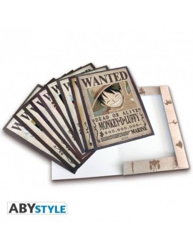 ONE PIECE - Cartera de 9 carteles "La tripulación de Luffy" ONE PIE...