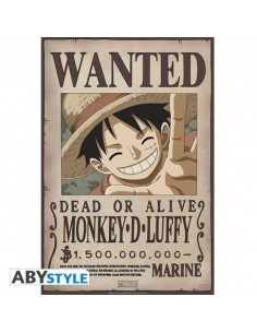 ONE PIECE - Póster "Wanted Luffy New 2" (52 x 35)
