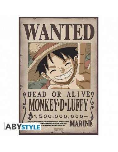 ONE PIECE - Póster "Wanted Luffy New 2" (52 x 35)
 ONE PIECE - Póster "Wanted Luffy New 2" (52 x 35)