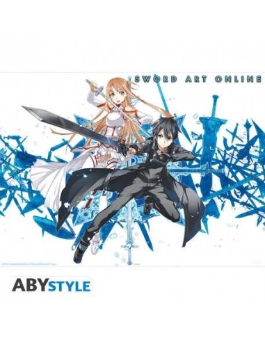SWORD ART ONLINE - Póster Asuna y Kirito (52x38)