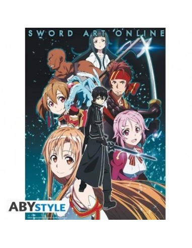 SWORD ART ONLINE - Póster de miembros del grupo (52x38)