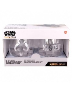 STAR WARS SET 2 VASOS DE CRISTAL 510 ML THE CHILD MANDALORIAN MERCH...
