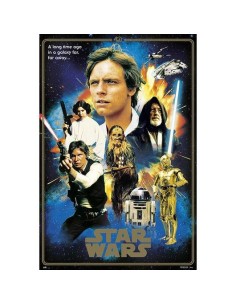 POSTER STAR WARS CLASSIC 40 ANIVERSARIO HEROES

