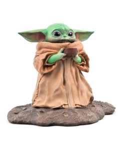 Estatua Premierl Collection The Child Soup The Mandalorian Star Wars 17cm
