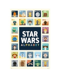 POSTER STAR WARS ALFABETO
