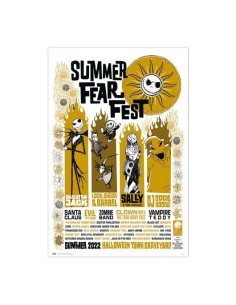 POSTER DISNEY PESADILLA ANTES DE NAVIDAD SUMMER FEAR FEST

