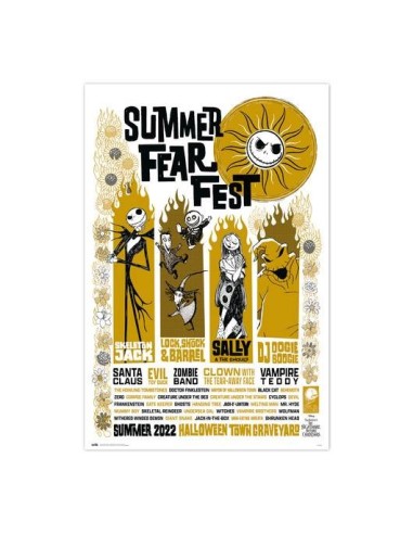 POSTER DISNEY PESADILLA ANTES DE NAVIDAD SUMMER FEAR FEST
