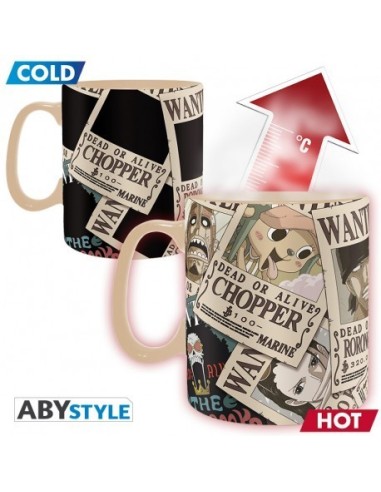 ONE PIECE - Taza Termica - 460 ml - Wanted 3700789261070 ONE PIECE - Taza Termica - 460 ml - Wanted 3700789261070