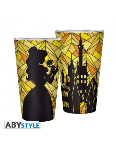 Vaso de Cristal La Bella y la Bestia Disney Vaso de Cristal La Bella y la Bestia Disney