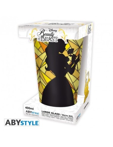 Vaso de Cristal La Bella y la Bestia Disney Vaso de Cristal La Bella y la Bestia Disney
