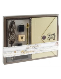 SET CALIGRAFIA HARRY POTTER SOBRE PLUMA BOLI TINTA SELLO
