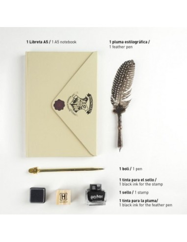 SET CALIGRAFIA HARRY POTTER SOBRE PLUMA BOLI TINTA SELLO SET CALIGRAFIA HARRY POTTER SOBRE PLUMA BOLI TINTA SELLO